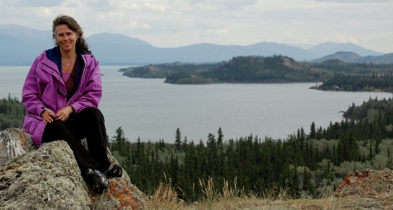 Joanne at Lake labarge YT.